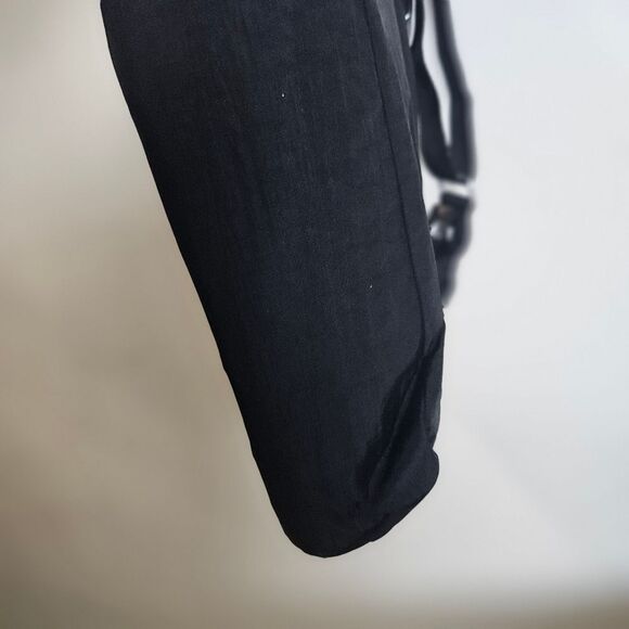 Baggallini Hobo Tote Bag Crossbody Purse Nylon Satchel Black Pocket Vacation Zip - Picture 3 of 5